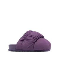 yume yume chaussons à design matelassé - violet