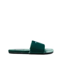 tom ford sandales en velours à logo - vert