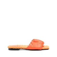 dorothee schumacher sandales matelassées à brides froncées - orange