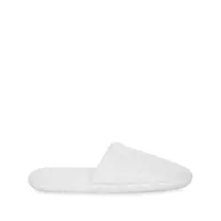 dolce & gabbana chaussons en coton à logo embossé - blanc