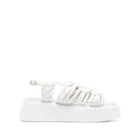 agl sandales alice 65 à plateforme - blanc