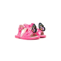 sophia webster mini sandales en cuir verni celeste - rose