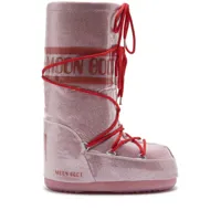 moon boot après-ski icon glitter - rose