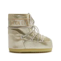 moon boot bottines icon low paillette - or