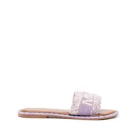 de siena shoes sandales en cuir miami à détails de perles - violet