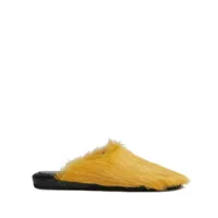 marni chaussons à bout rond - jaune