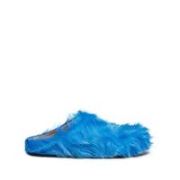 marni chaussons fussbet sabot - bleu