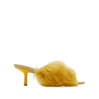 burberry sandales à bout rond 60 mm - jaune
