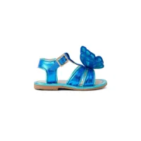 sophia webster mini sandales en cuir à appliqué papillon - bleu