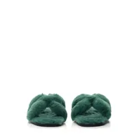 hermès pre-owned sandales oran en peau lainée - vert