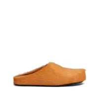 marni chaussons fussbett en raphia - orange