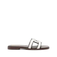 tod's sandales à design bicolore - blanc