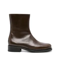 our legacy camion leather boots - marron