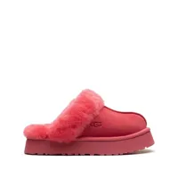 ugg chaussons disquette à plateforme - rose