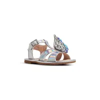 sophia webster mini sandales à détail de papillon - argent