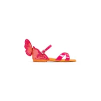 sophia webster mini sandales chiara à appliqué ailes - rose
