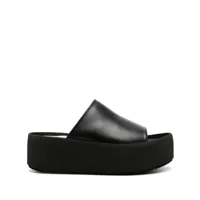 paloma barceló sandales minsi en cuir - noir