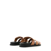 hermès pre-owned sandales chypre en cuir - marron