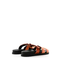hermès pre-owned sandales chypre en daim - orange