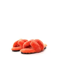 hermès pre-owned sandales ff texturées monogrammées - orange
