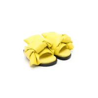 nº21 kids sandales matelassées en cuir - jaune