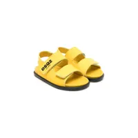 dsquared2 kids sandales à logo imprimé - jaune