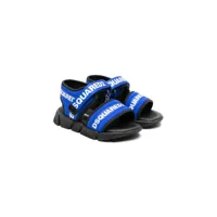 dsquared2 kids sandales à bande logo - bleu