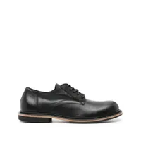 vic matie lace-up leather derby shoes - noir