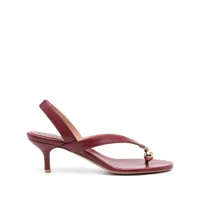 philosophy di lorenzo serafini x malone souliers lucie 70mm leather sandals - rouge