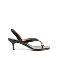 philosophy di lorenzo serafini x malone souliers lucie 65mm leather sandals - noir