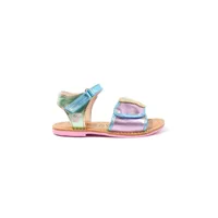 sophia webster mini sandales à effet métallisé - rose