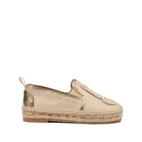 sophia webster mini butterfly embroidery espadrilles - tons neutres