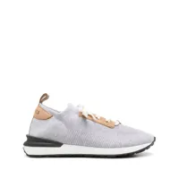 peserico almond knitted sneakers - gris