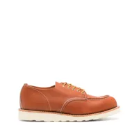 red wing shoes shop moc leather derby shoes - marron