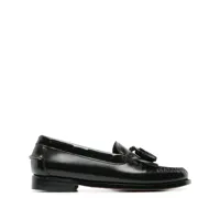 g.h. bass & co. weejuns esther kiltie leather loafers - noir