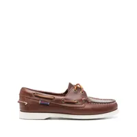 sebago portland leather boat shoes - marron