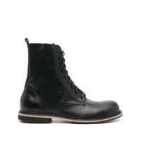 vic matie leather ankle boots - noir