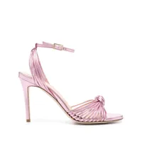 semicouture 95mm knot detail sandals - rose