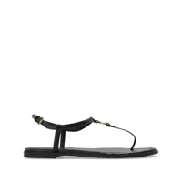 coach jessica flat sandals - noir
