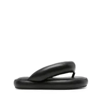 fiorucci fluff padded flip flops - noir