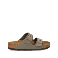 birkenstock arizona double-buckle sandals - gris