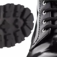 alexander mcqueen bottes & bottines, wander boots leather en noir - pour dames