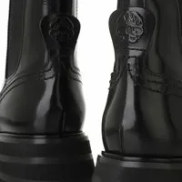 alexander mcqueen bottes & bottines, wander chelsea boots leather en noir - pour dames