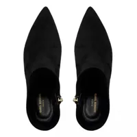 isabel bernard bottes & bottines, vendôme fem suede stretch ankle boots en noir - pour dames