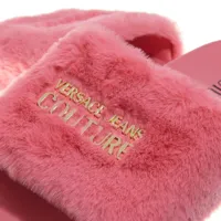versace jeans couture slippers & mules, fondo shelly en rose pâle - pour dames