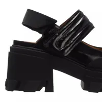 ganni sandales, chunky heeled slingback sandal en noir - pour dames