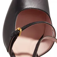 coccinelle sandales, sandal single sole smooth leather en noir - pour dames