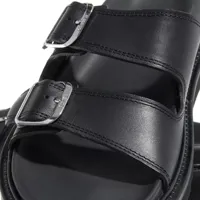 kenzo slippers & mules, kenzo leather sandal mule en noir - pour dames