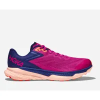hoka zinal chaussures pour femme en festival fuchsia/bellwether blue taille 38 2/3 | trail