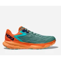 hoka zinal chaussures pour homme en trellis/vibrant orange taille 44 | trail